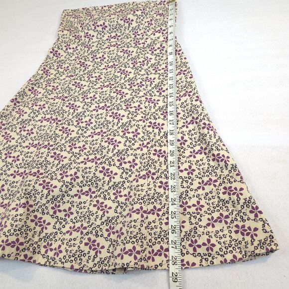 VTG Y2k Gap Strapless Tube Mini Dress Floral Stretch 6 Fairy Cottage - Picture 7 of 12